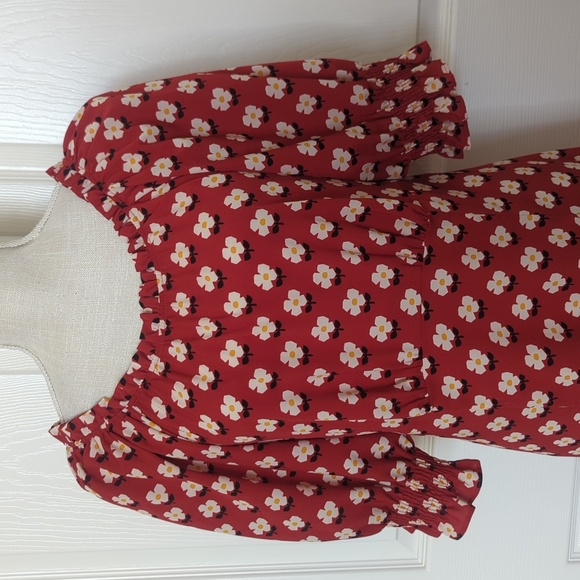 Kate Spade Block Flower Fluid Dress - Picture 3 of 7